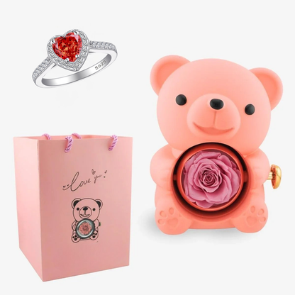 Zestaw z Misiem Lovetique/ Pierścień Obietnicy