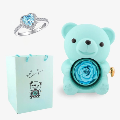 Zestaw z Misiem Lovetique/ Pierścień Obietnicy