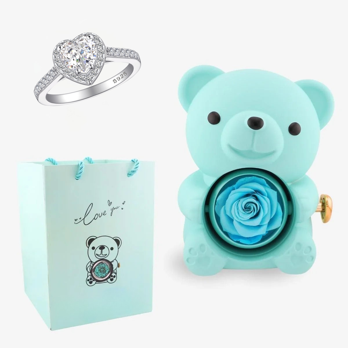 Zestaw z Misiem Lovetique/ Pierścień Obietnicy